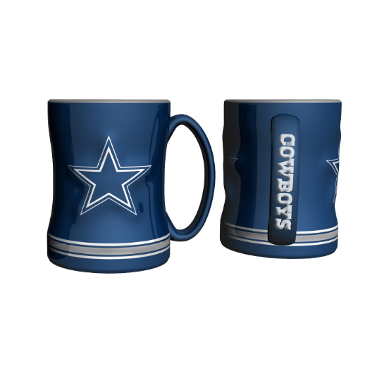Dallas Cowboys LOGO Brands Relief Sculpted Mug