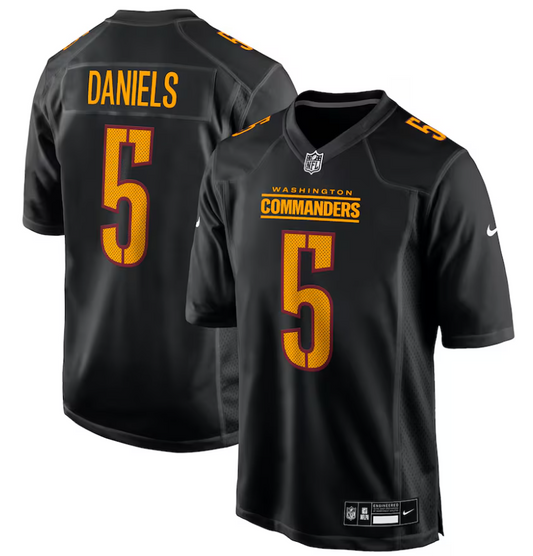 Washington Commanders Nike #5 Youth Jayden Daniels Player Game Jersey -Carbon Black
