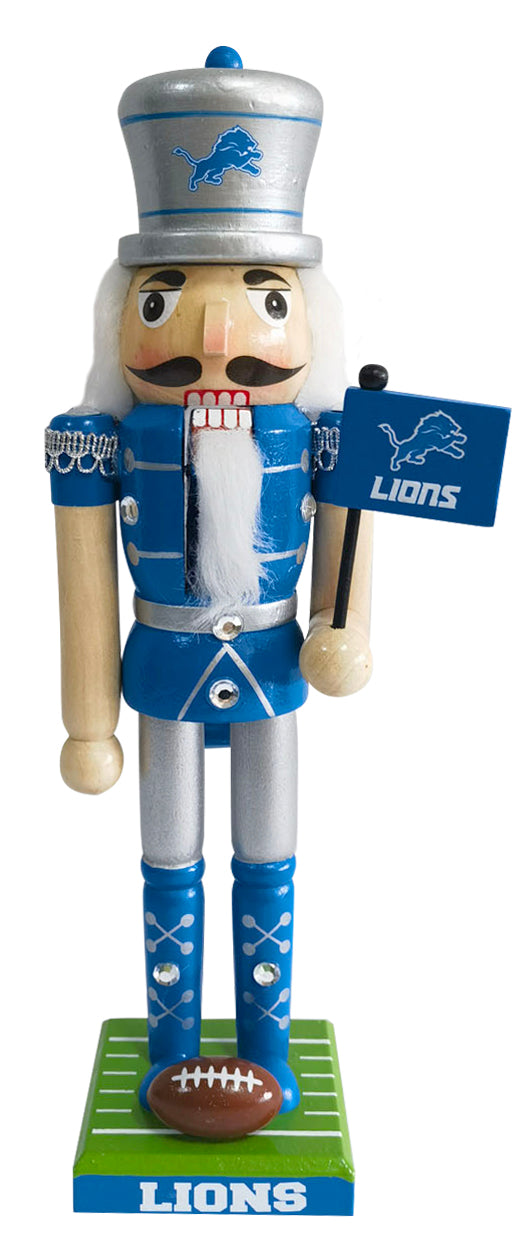 Detroit Lions Master Piece 12" Wooden Nutcracker