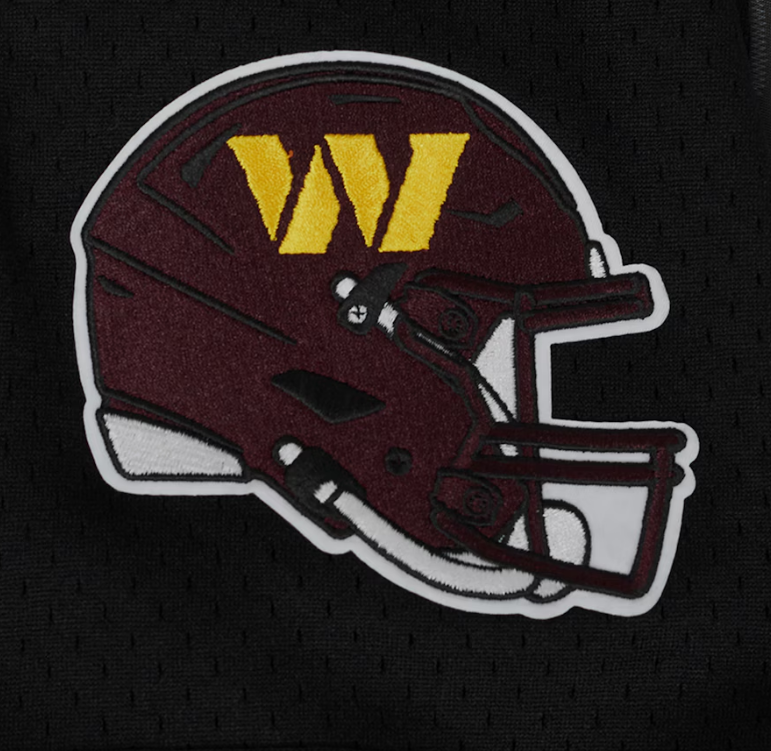 Washington Commanders Pro Standard Jayden Daniels Black Mesh Button-Up Baseball Jersey