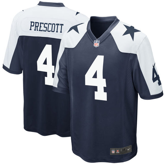 Dallas Cowboys Nike # 4 Dak Prescott Throwback Men's Game Jersey