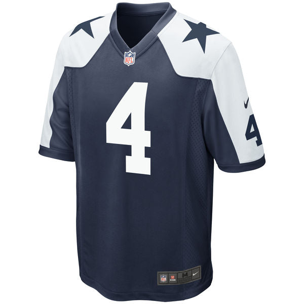 Dallas Cowboys Nike # 4 Dak Prescott Throwback Men's Game Jersey