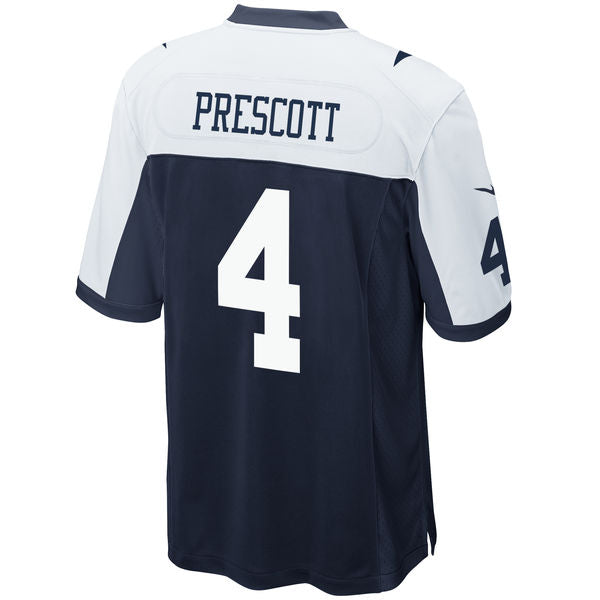 Dallas Cowboys Nike # 4 Dak Prescott Throwback Men's Game Jersey