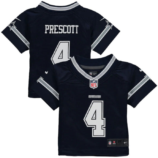 Dallas Cowboys Nike # 4 Dak Prescott Toddler Game Jersey-Blue