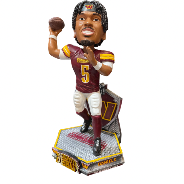 Washington Commanders FOCO Jayden Daniels Rookie Debut 2024 Bobblehead