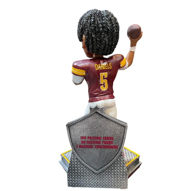 Washington Commanders FOCO Jayden Daniels Rookie Debut 2024 Bobblehead