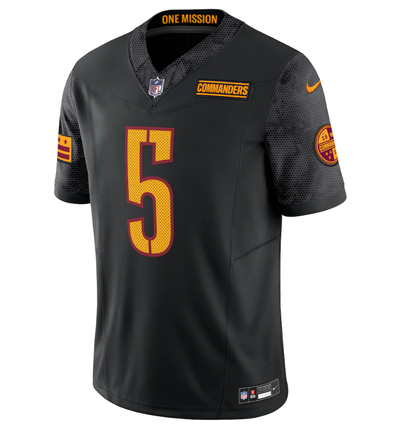 Washington Commanders Nike #5 Jayden Daniels F.U.S.E  Limited Jersey - Black