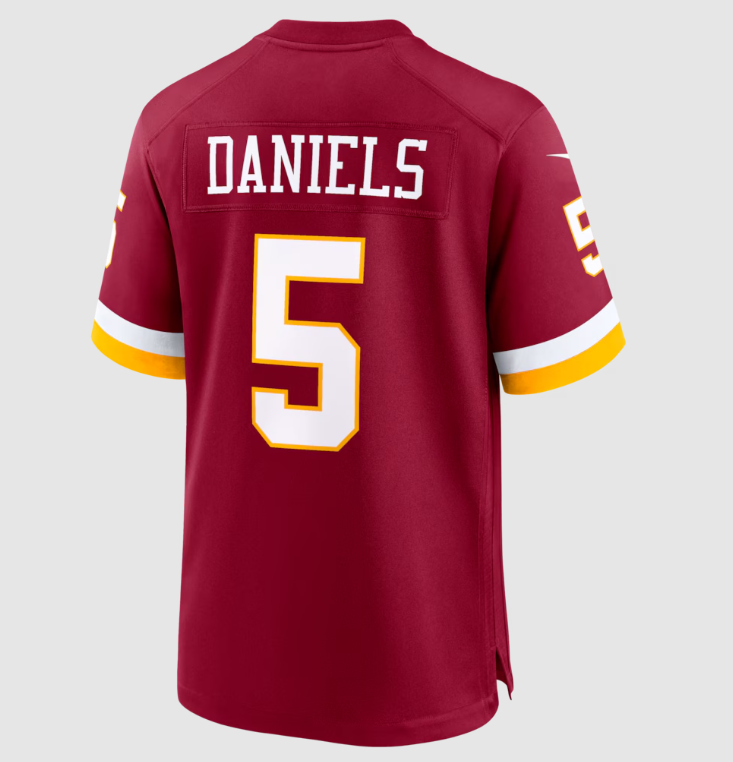 Washington Commanders Nike #5 Youth Jayden Daniels Player Game Jersey- Burgundy