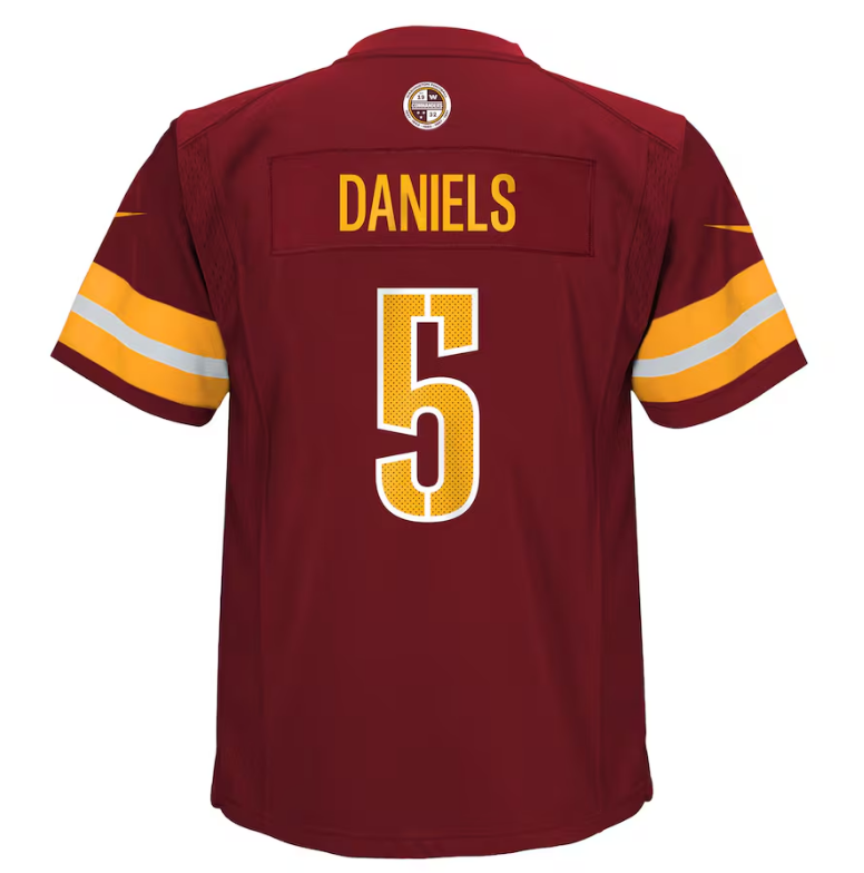 Washington Commanders #5 Jayden Daniels Toddler Nike Game Jersey- Burgundy