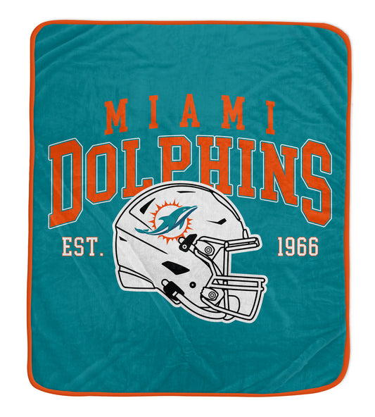 Miami Dolphins Pegasus Vintage Arch Ultra Soft 50" x 60" Blanket
