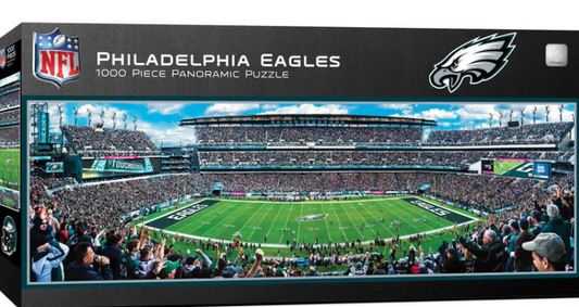 Phialdelphia Eagles Masterpieces 1000 Piece Center View Panoramic Jigsaw Puzzle