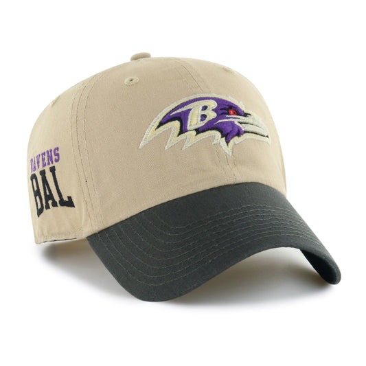 Baltimore Ravens '47 Brand Ashford Clean Up Adjustable Hat- Khaki