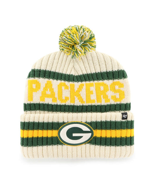 Green Bay Packers '47 Brand Team Natural Bering Knit Hat