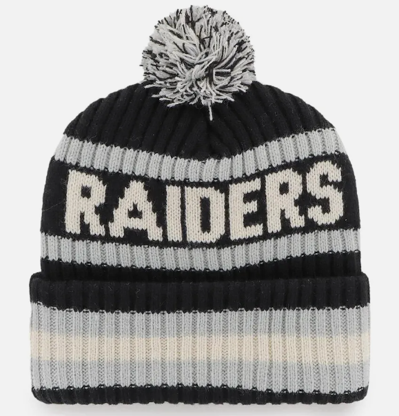 Las Vegas Raiders '47 Brand Cream Bering Knit Hat