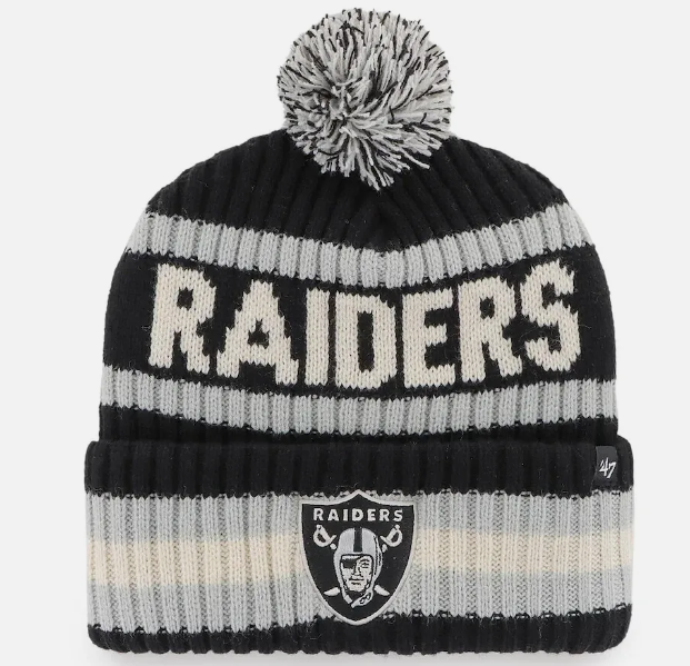 Las Vegas Raiders '47 Brand Cream Bering Knit Hat
