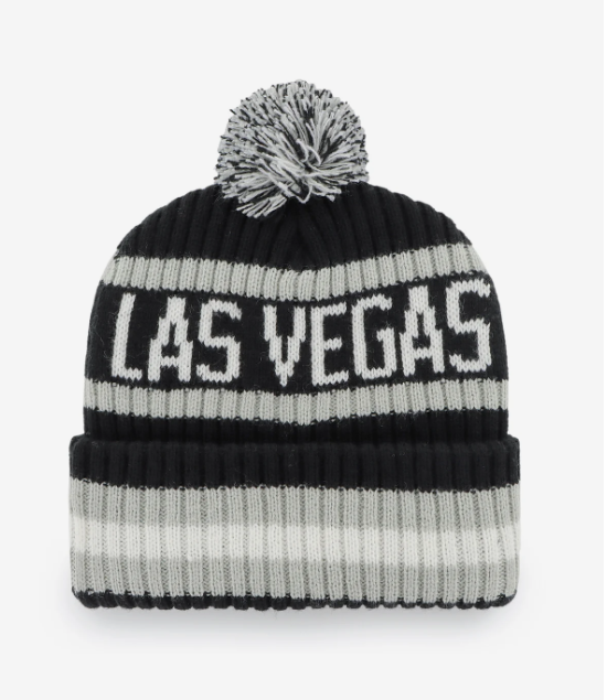 Las Vegas Raiders '47 Brand White Bering Knit Hat