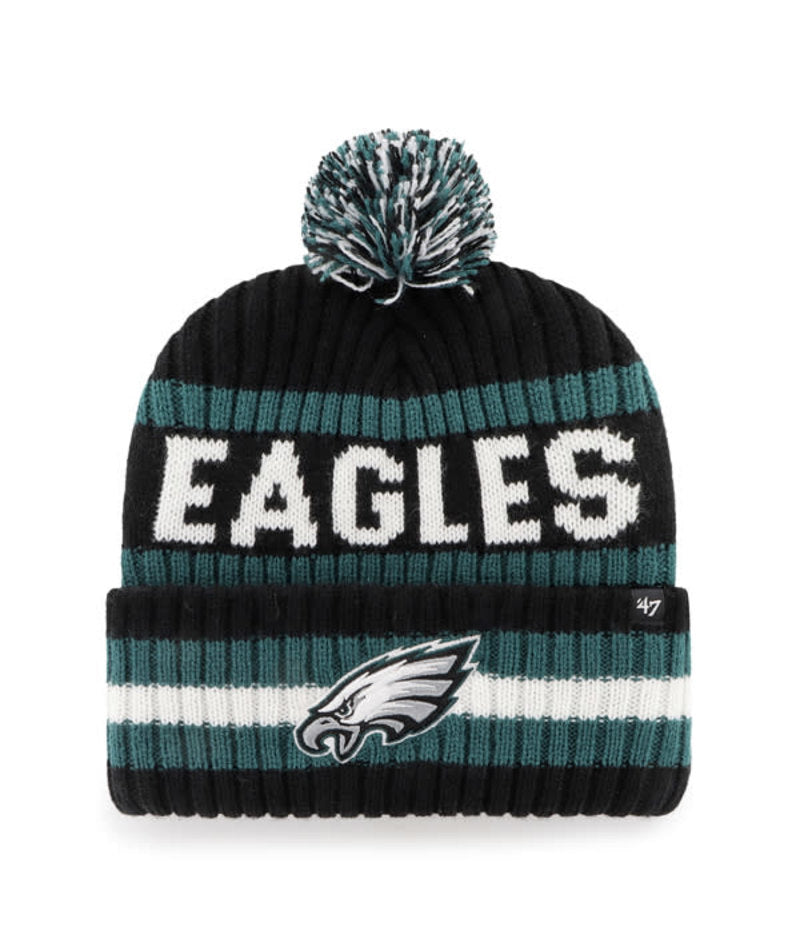 Philadelphia Eagles '47 Brand Team Bering Knit Hat- Black