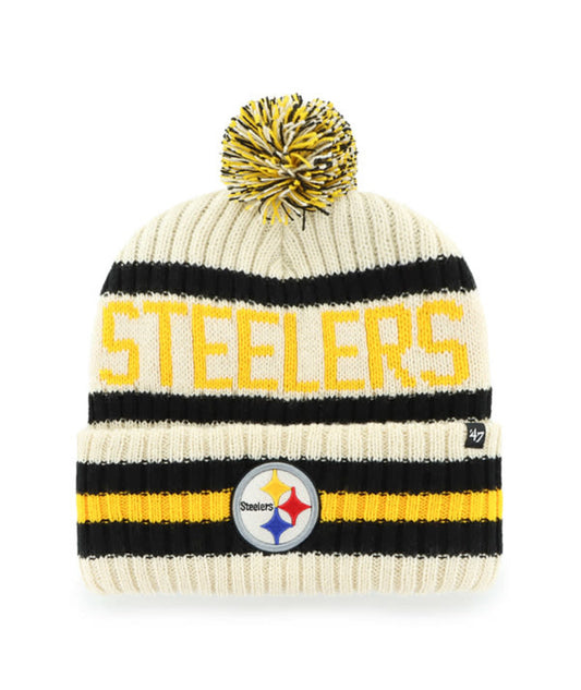Pittsburgh Steelers '47 Brand Team Natural Bering Knit Hat