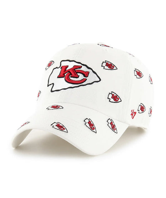 Kansas City Chiefs '47 White Confetti Women's Clean Up Adjustable Hat