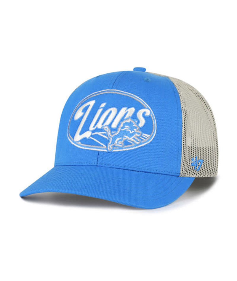 Detroit Lions '47 Enfield Strap Trucker Mesh Snapback Hat
