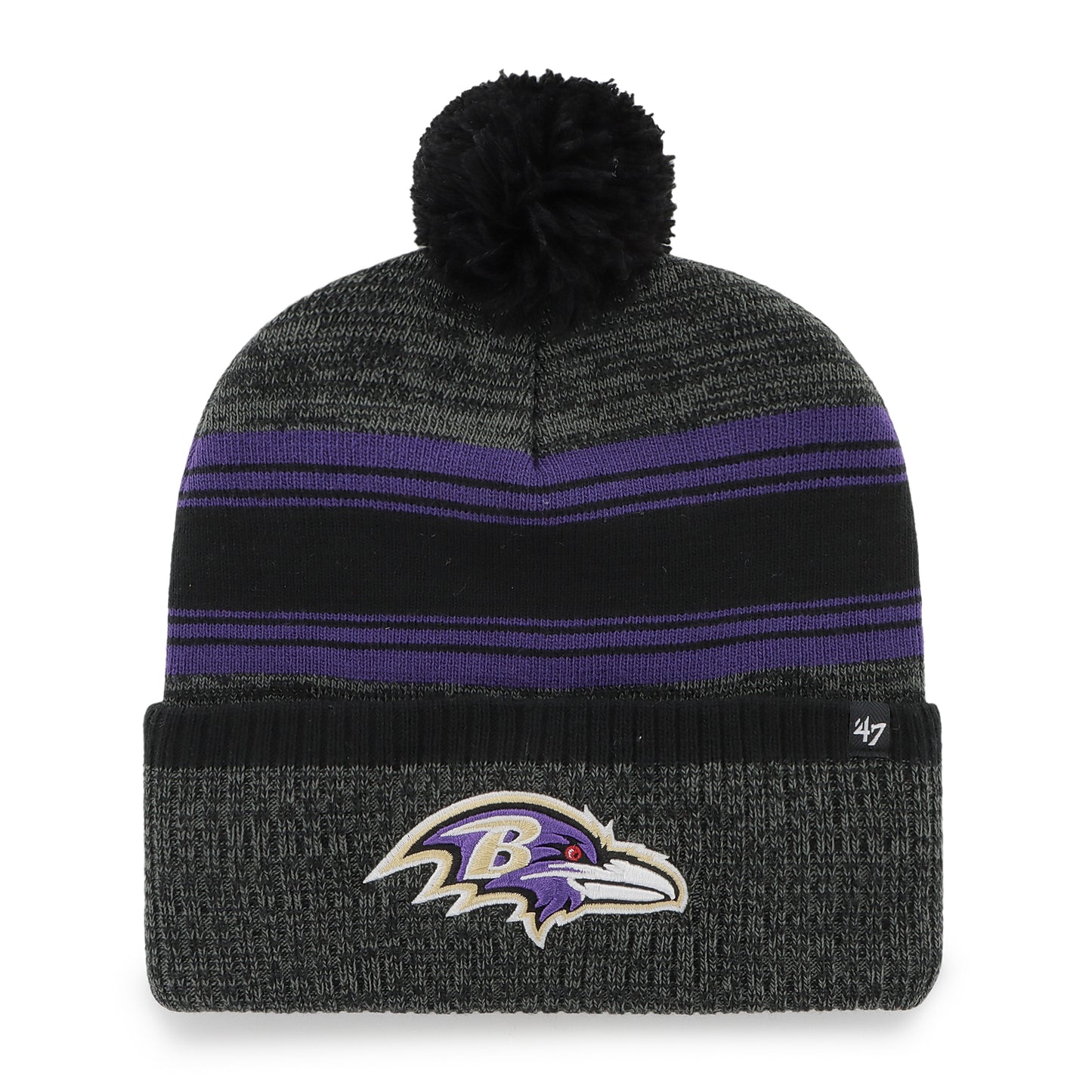 Baltimore Ravens '47 Brand Fadeout Cuff Knit Hat
