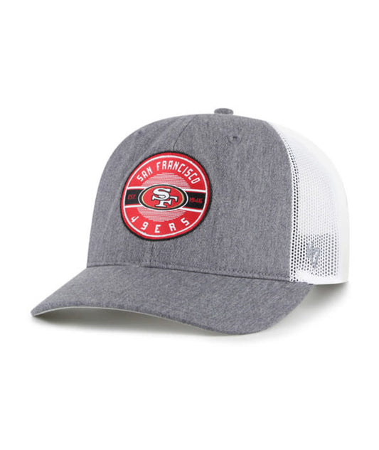 San Francisco 49ers '47 Brand Hash Mark Trucker Gray