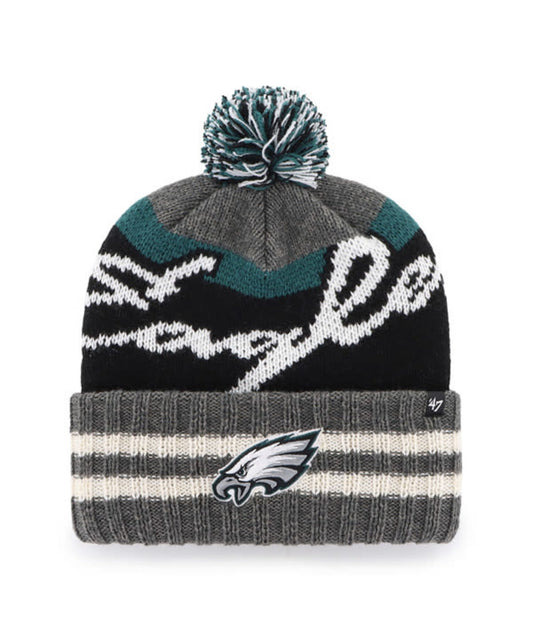 Philadelphia Eagles '47 Hyperbolic Charcoal Knit Hat