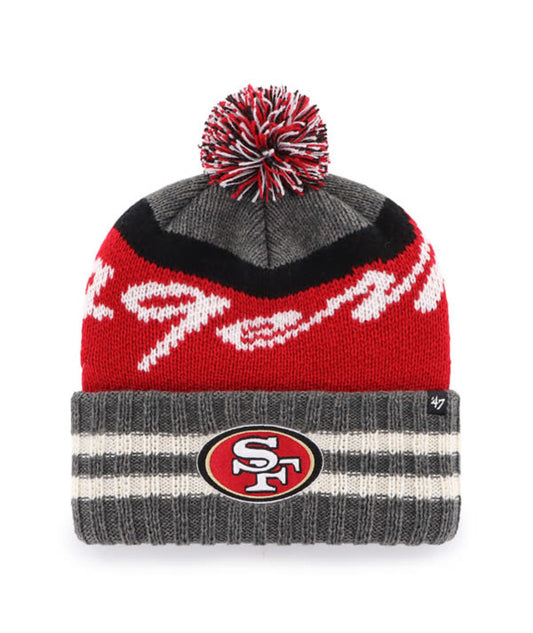 San Francisco 49ers '47 Hyperbolic Charcoal Knit Hat