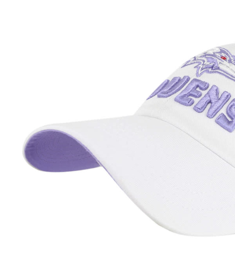 Baltimore Ravens '47 Brand Luminance Clean Up  Women's Adjustable Hat- White
