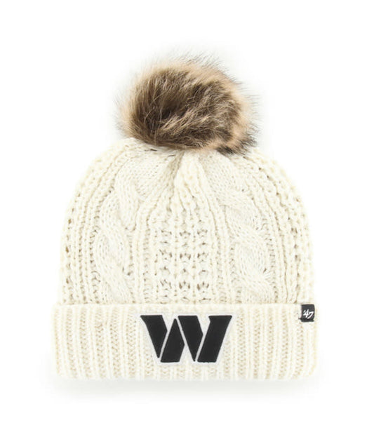 Washington Commanders '47 Brank Meeko Women's Knit Hat- Cream