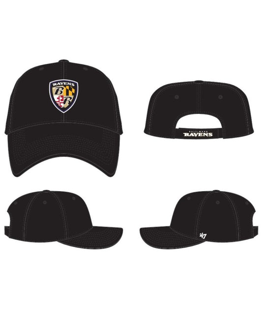 Baltimore Ravens '47 MVP Shield Adjustable Hat - Black