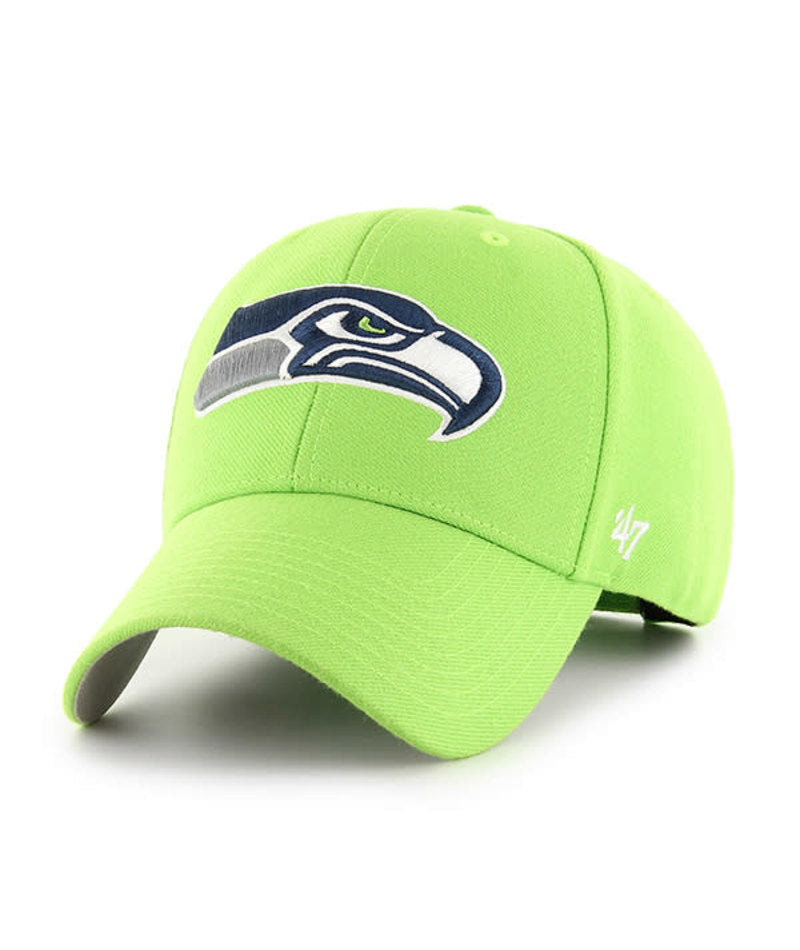 Seattle Seahawks '47 Brand Lime Green MVP Adjustable Hat