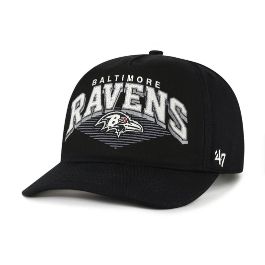 Baltimore Ravens '47  Pomona Hitch Relaxed Fit Adjustable Hat - Black