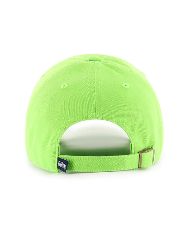 Seattle Seahawks '47 Brand Clean Up Adjustable Hat- Lime Green