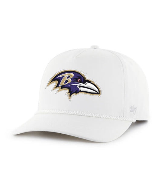 Baltimore Ravens '47 White Hitch Adjustable Hat