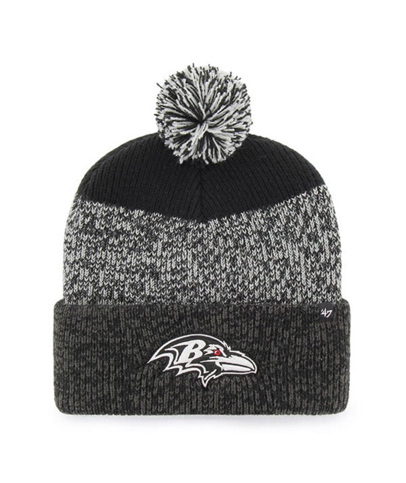 Baltimore Ravens '47 Static Cuff Knit Hat  W/Ball