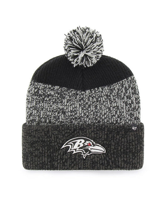 Baltimore Ravens '47 Static Cuff Knit Hat  W/Ball