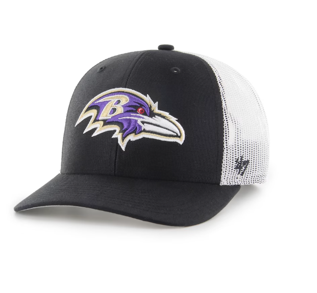 Baltimore Ravens  '47 Brand Team Color Trucker Mesh Snapback Hat