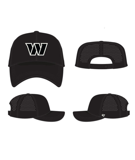 Washington Commanders'47 Brrr MVP Black & White Adjustable Hat