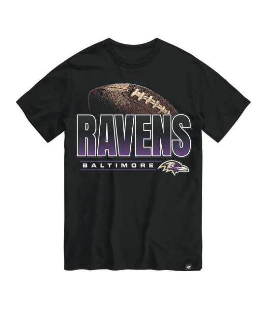 Baltimore Ravens '47 Flint Shadow Down T-Shirt-Black