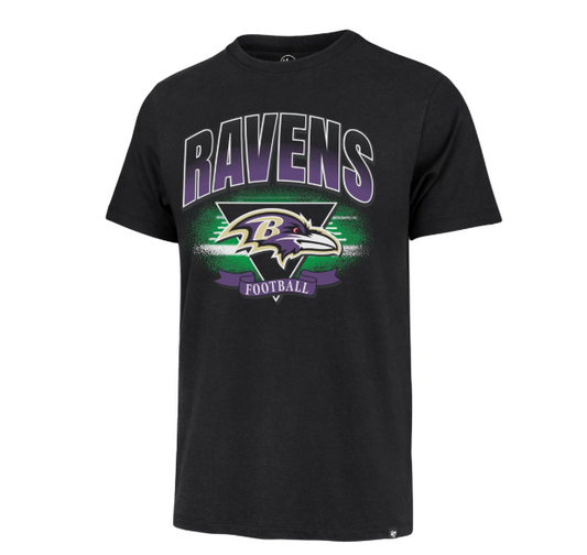 Baltimore Ravens '47 Flint Arena Fade T-Shirt-Black