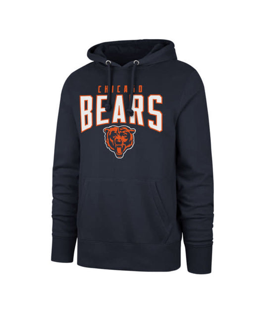 Chicago Bears '47 Elements Arch Headline Men's Hoodie- Navy