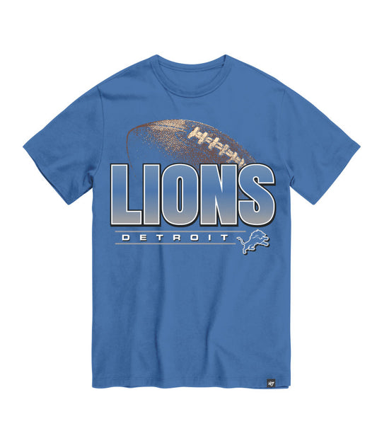Detroit Lions '47 Flint Shadow Down T-Shirt- Blue