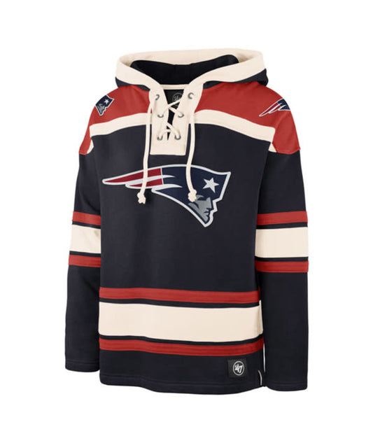 New England Patriots '47 Brand Team Superior Lacer Hoodies