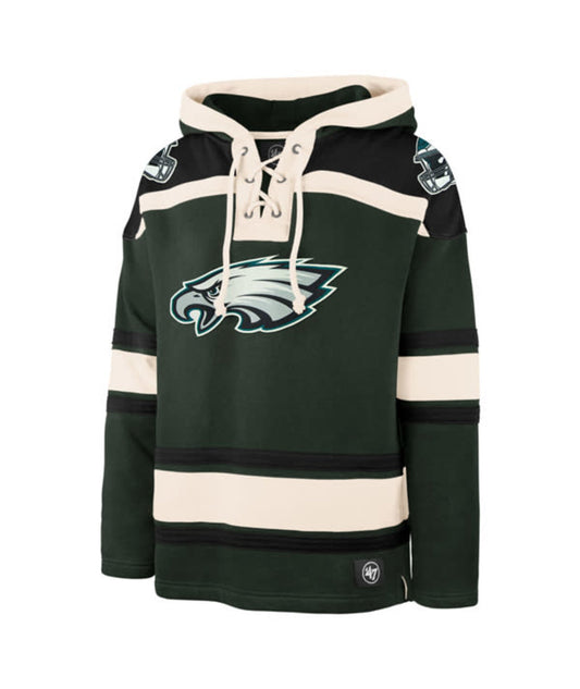 Philadelphia Eagles '47 Brand Superior Lacer Green Hoodies