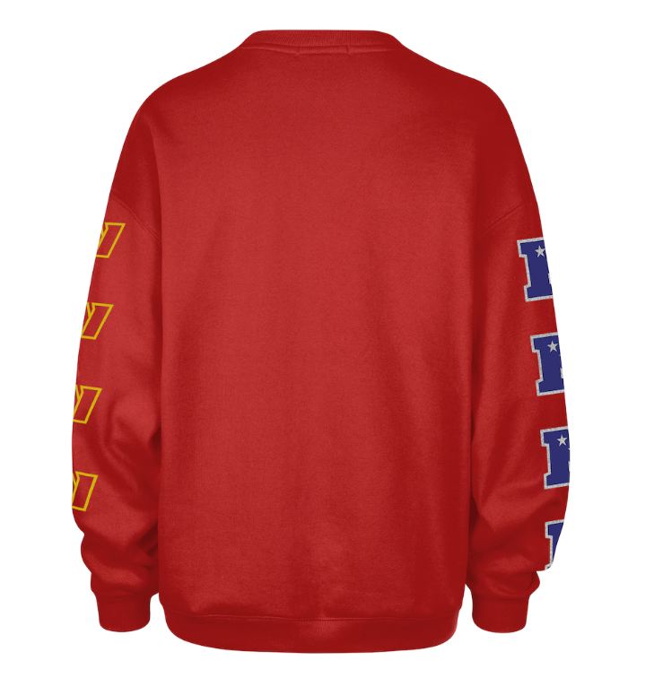 Washington Commanders '47 Women's Go Big Oversized Pullover Sweatshirt - Burgundy