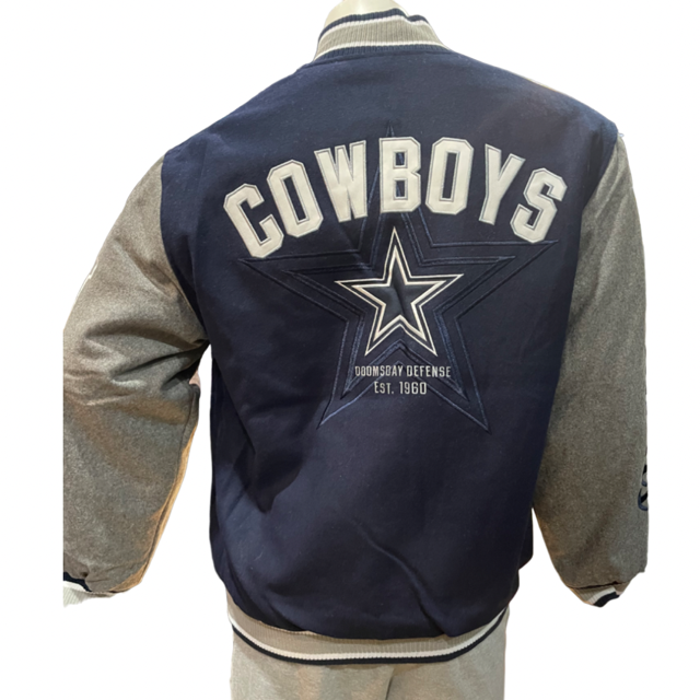 Dallas Cowboys JH Desgin 5 Time Commemorative Reversible Wool Nylon Men's Jacket