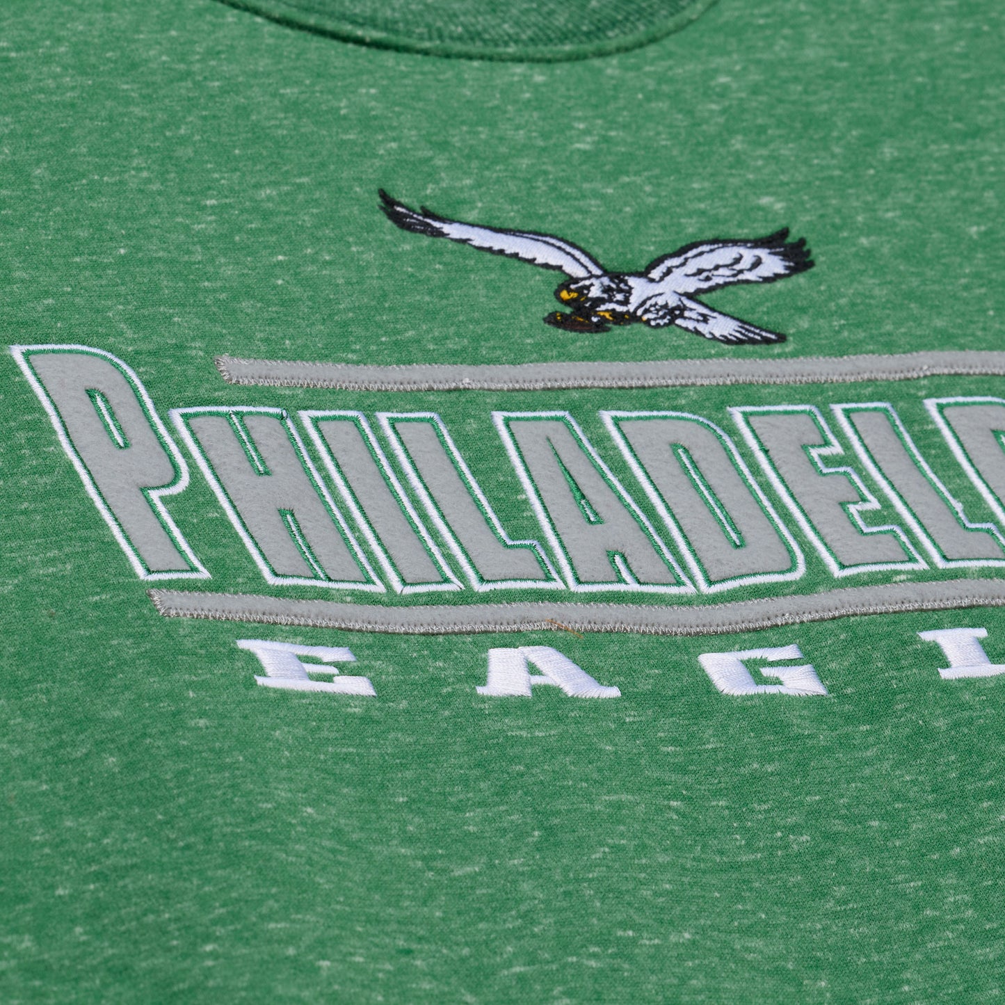 Philadelphia Eagles Mitchell & Ness Throw It Back Crew Neck