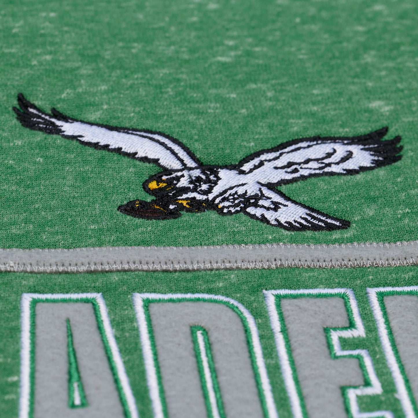 Philadelphia Eagles Mitchell & Ness Throw It Back Crew Neck