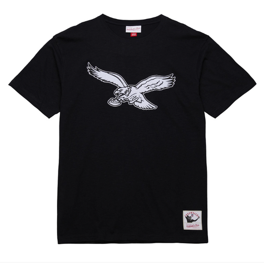Philadelphia Eagles Mitchell & Ness Legendary Heritage Slub T-Shirt-Black